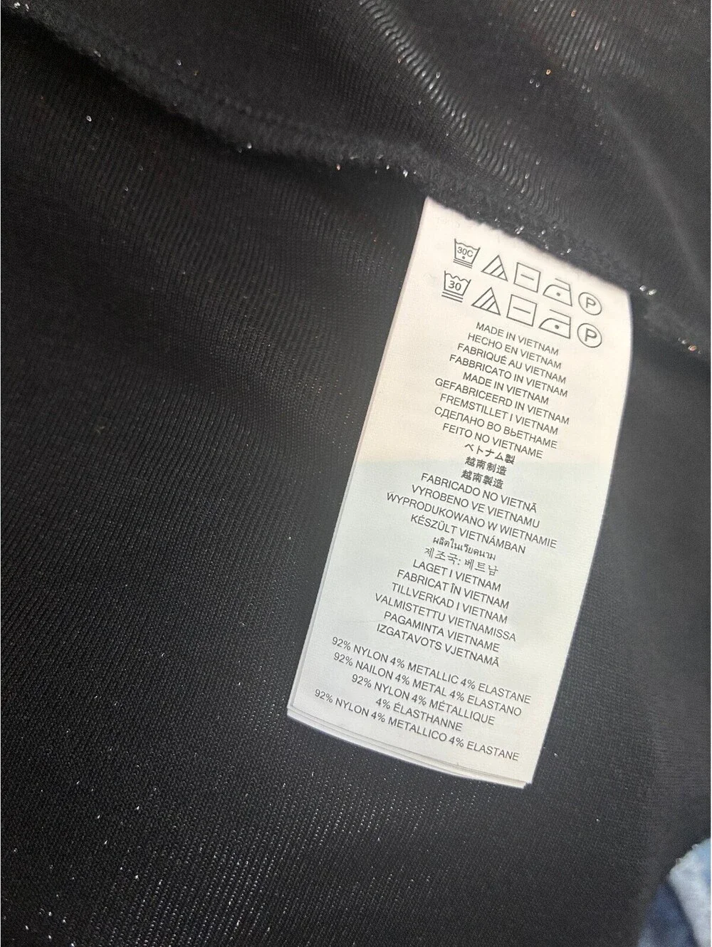 Michael Kors Black Sparkle Dress Size XL NWT